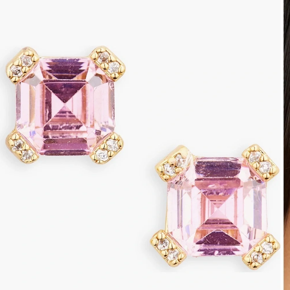 Kate Spade Pink and Gold Earrings